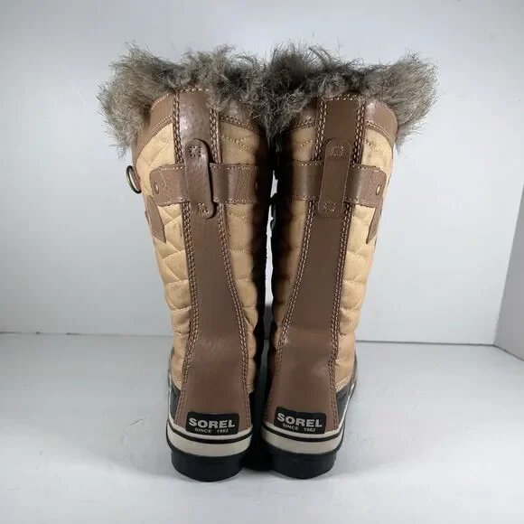 Sorel Tofino II Lace Up Waterproof Faux Fur Lined Winter Boots Women's Size 7.5 - Picture 4 of 8
